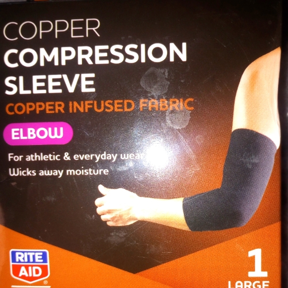New Copper Sleeve for elbow support size Mens L